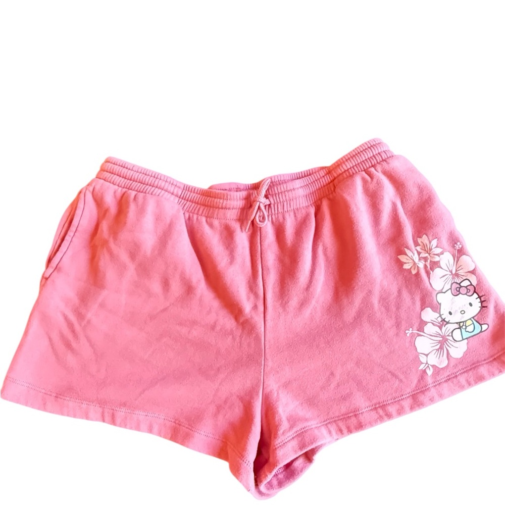 Hello Kitty Coral Pink Athletic Shorts